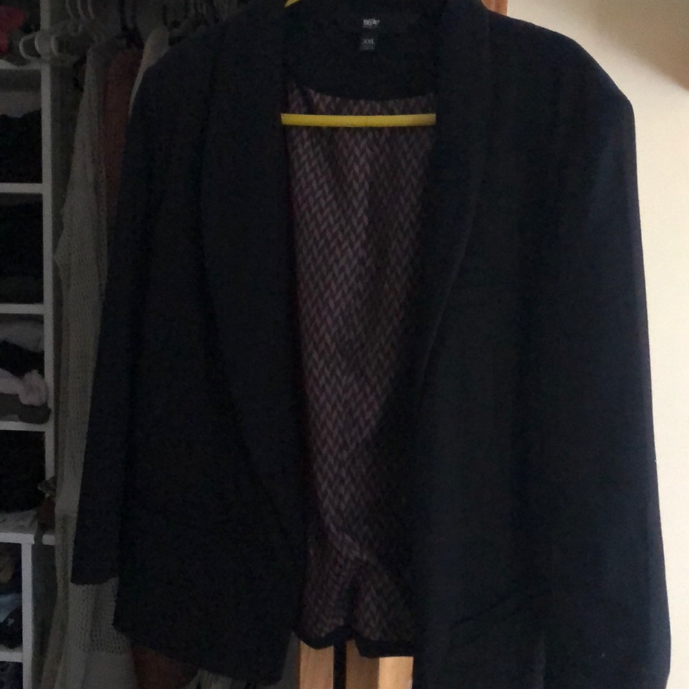Black 3/4 sleeve blazer